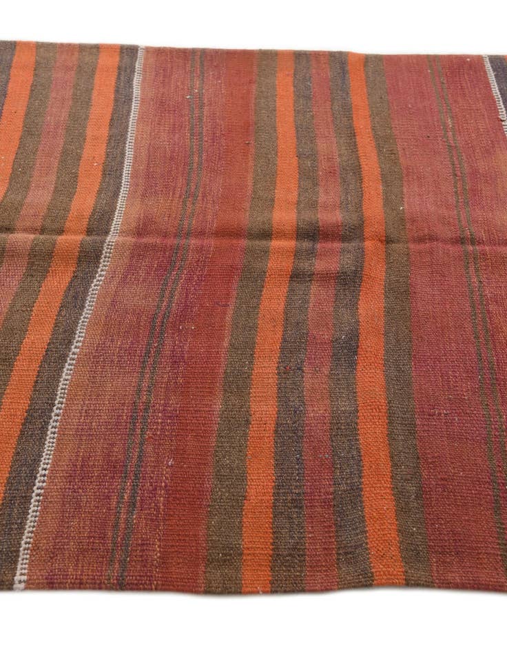 Detail image of  4' 1 x 12' 9  Hand Woven Kilim Modern Wool Runner Rug