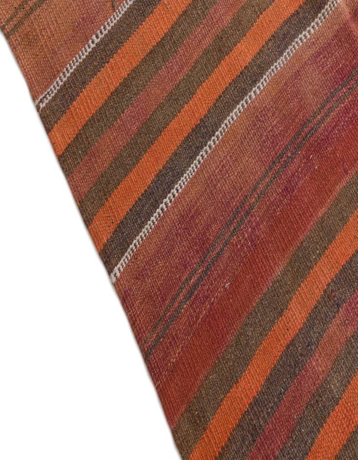 Detail image of  4' 1 x 12' 9  Hand Woven Kilim Modern Wool Runner Rug