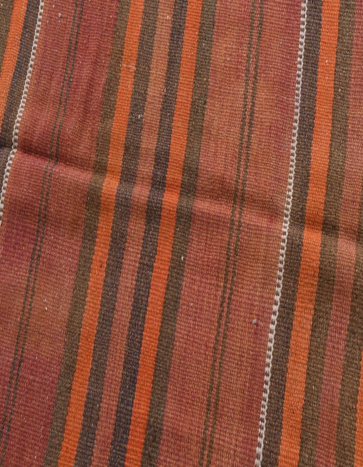 Detail image of  4' 1 x 12' 9  Hand Woven Kilim Modern Wool Runner Rug