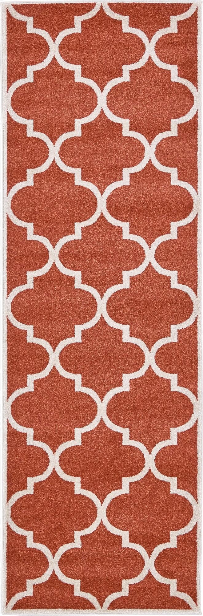  2' 7 x 8' Lattice Runner Rug