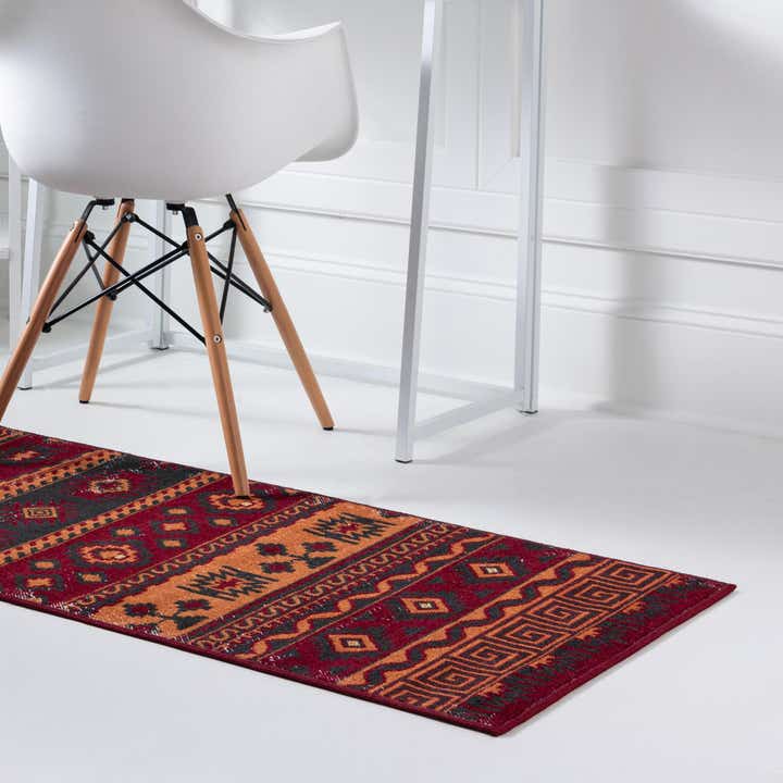 Rust Red 2' x 6' Lucerne Runner Rug | Rugs.com