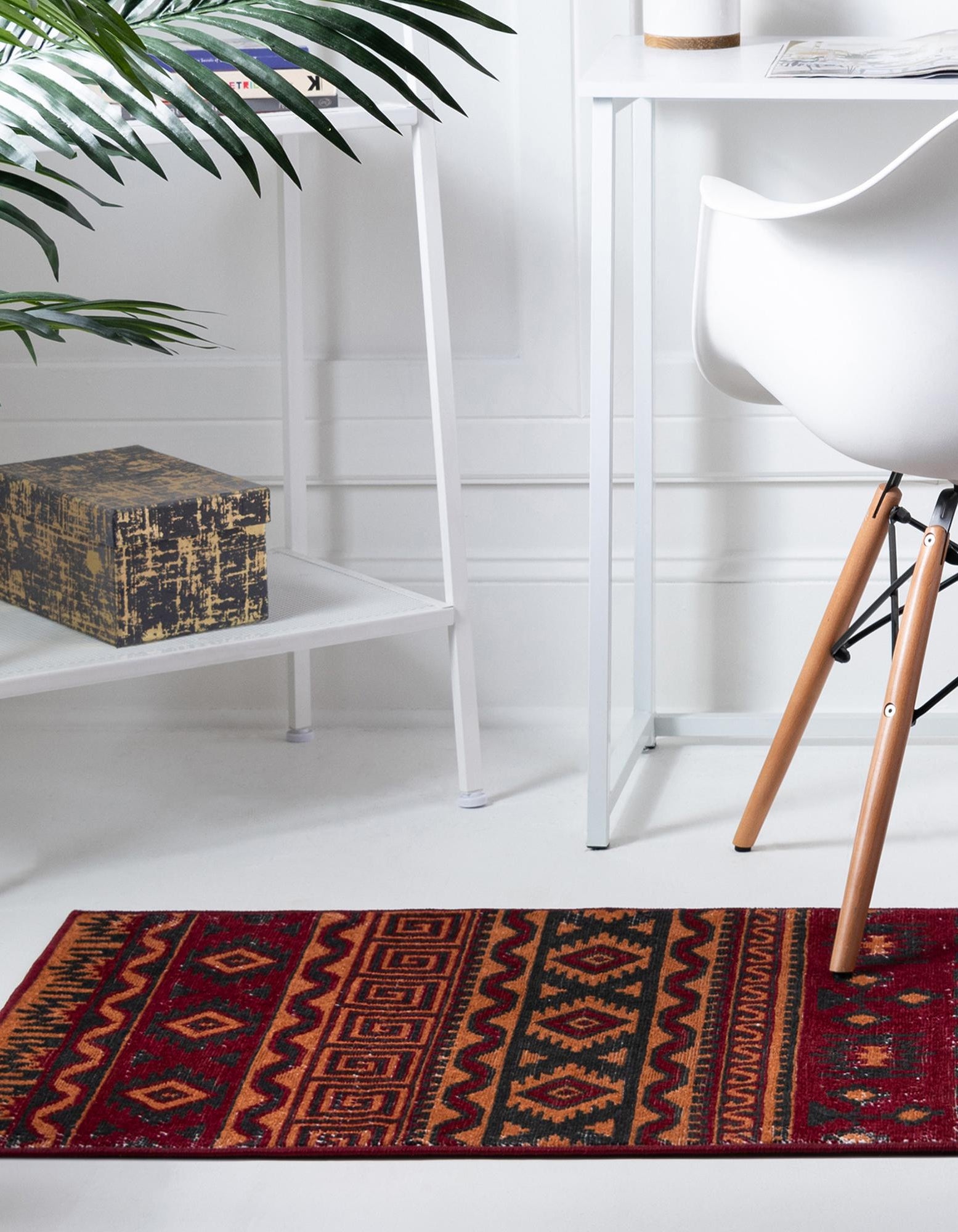 Rust Red 2' x 6' Lucerne Runner Rug | Rugs.com