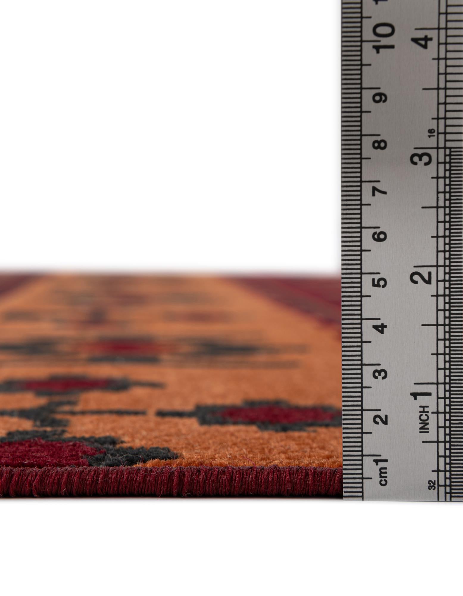 Rust Red 2' x 8' Lucerne Runner Rug