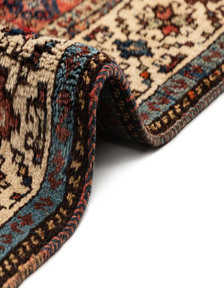 Detail image of  4' 4 x 9' 9  Hand Knotted Malayer Oriental Wool Runner Rug