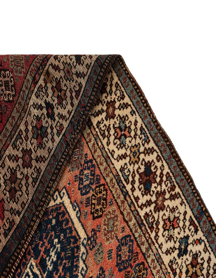 Detail image of  4' 4 x 9' 9  Hand Knotted Malayer Oriental Wool Runner Rug