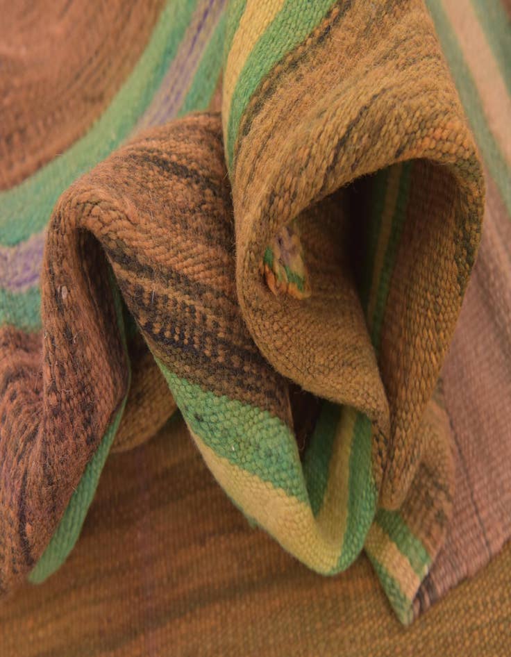 Detail image of  5' 3 x 11' 2  Hand Knotted Moroccan Wool Runner Rug