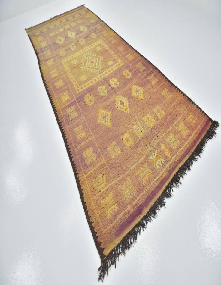 Detail image of  6' 3 x 15' 3  Hand Knotted Moroccan Wool Runner Rug