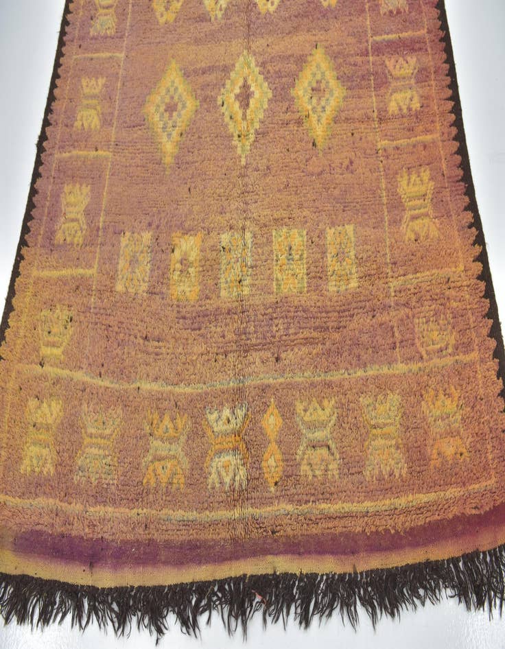 Detail image of  6' 3 x 15' 3  Hand Knotted Moroccan Wool Runner Rug