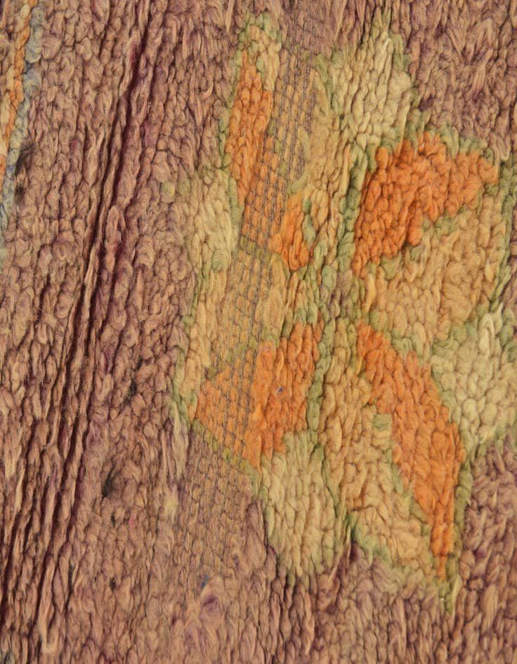 Detail image of  6' 4 x 15' 9  Hand Knotted Moroccan Wool Runner Rug