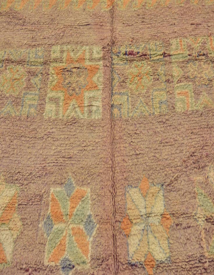 Detail image of  6' 4 x 15' 9  Hand Knotted Moroccan Wool Runner Rug