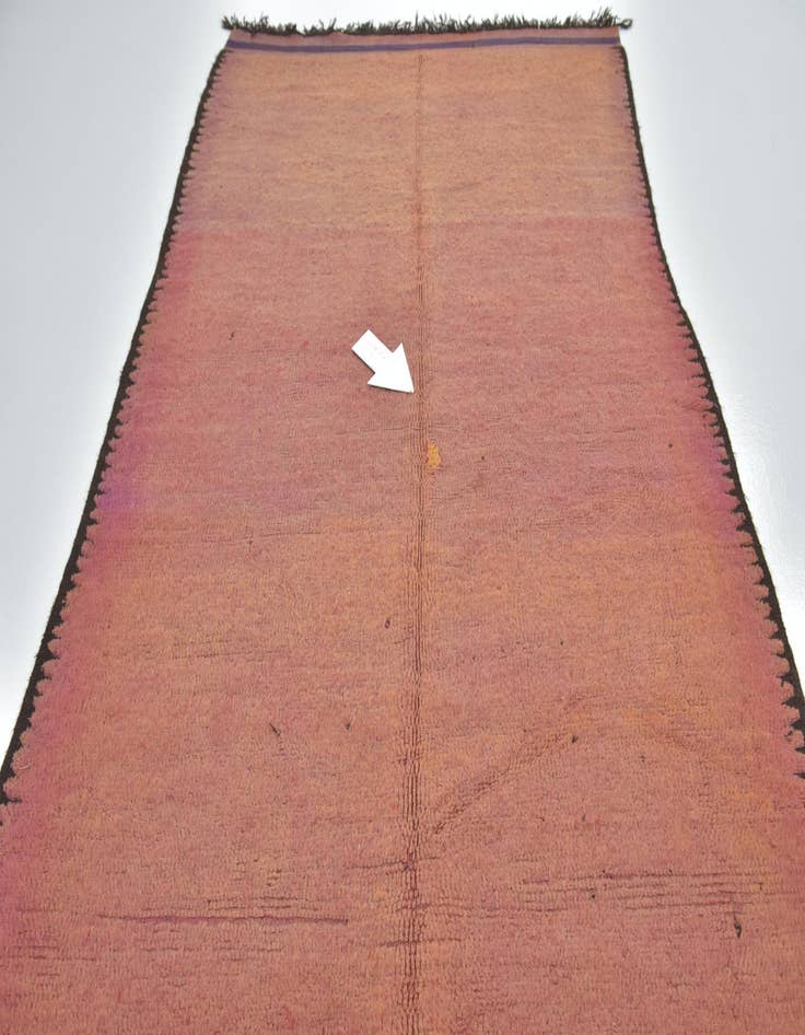 Detail image of  6' 2 x 13' 2  Hand Knotted Moroccan Wool Runner Rug