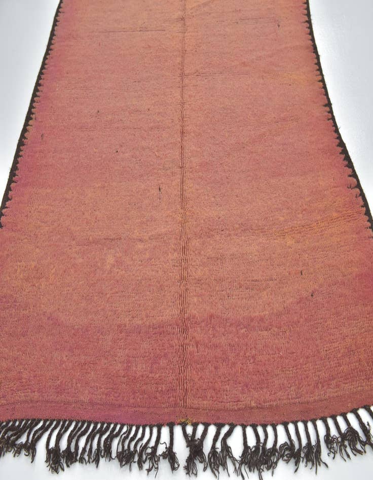 Detail image of  6' 2 x 13' 2  Hand Knotted Moroccan Wool Runner Rug