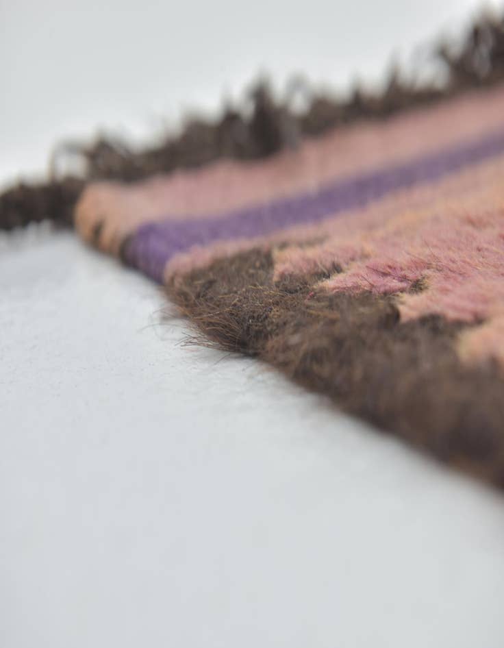 Detail image of  6' 2 x 13' 2  Hand Knotted Moroccan Wool Runner Rug