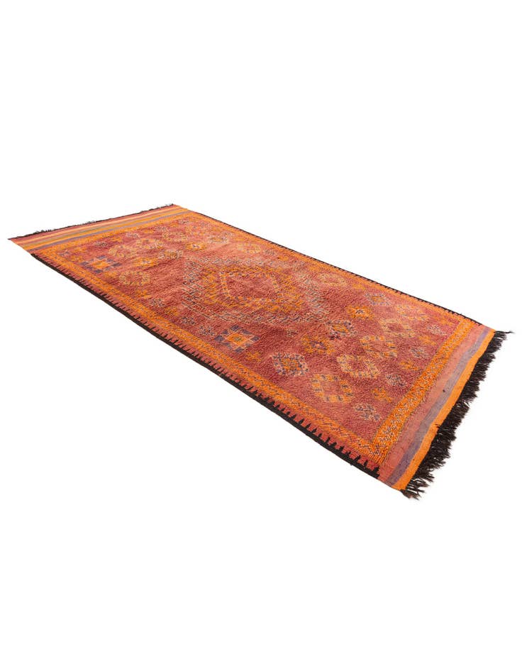 Detail image of  6' 5 x 12' 5  Hand Knotted Moroccan Wool Runner Rug