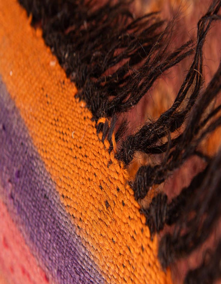 Detail image of  6' 5 x 12' 5  Hand Knotted Moroccan Wool Runner Rug