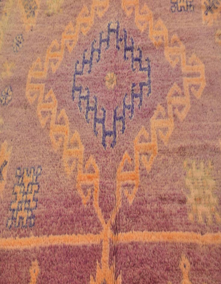 Detail image of  5' 10 x 11' 3  Hand Knotted Moroccan Wool Runner Rug