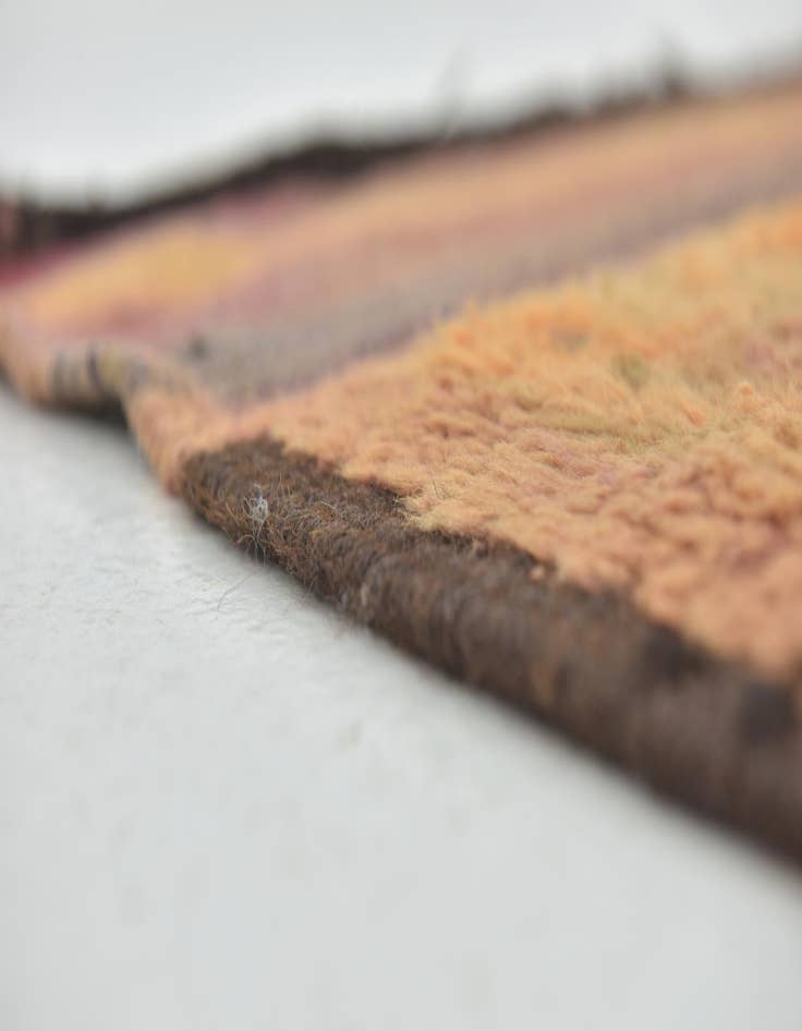 Detail image of  5' 10 x 11' 3  Hand Knotted Moroccan Wool Runner Rug