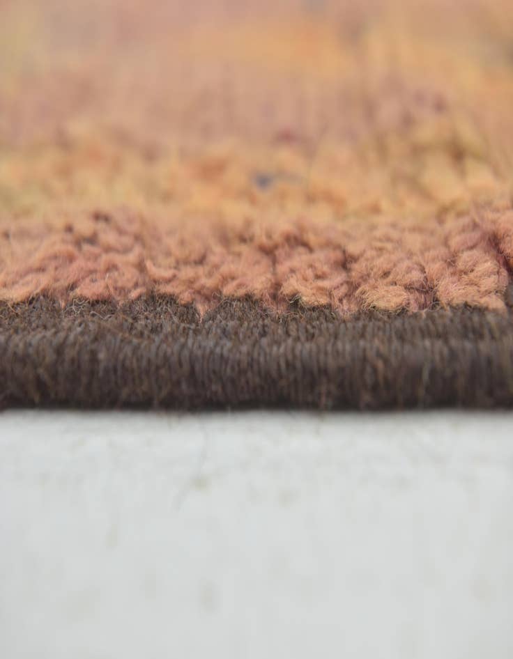 Detail image of  5' 10 x 11' 3  Hand Knotted Moroccan Wool Runner Rug