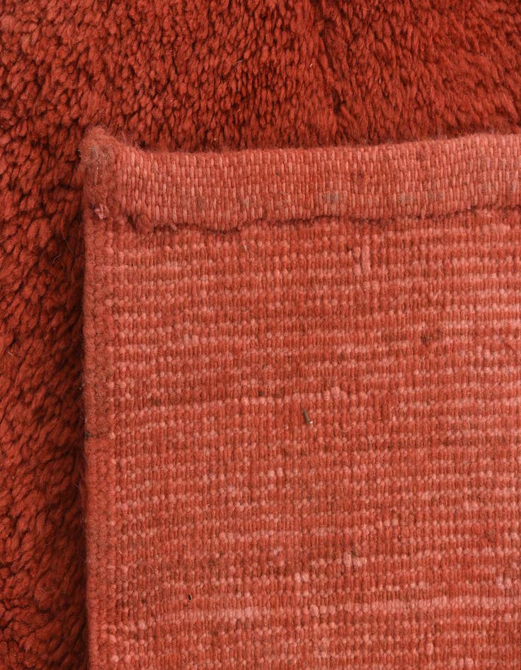 Detail image of  2' 4 x 4' 5  Hand Knotted Moroccan Wool Runner Rug