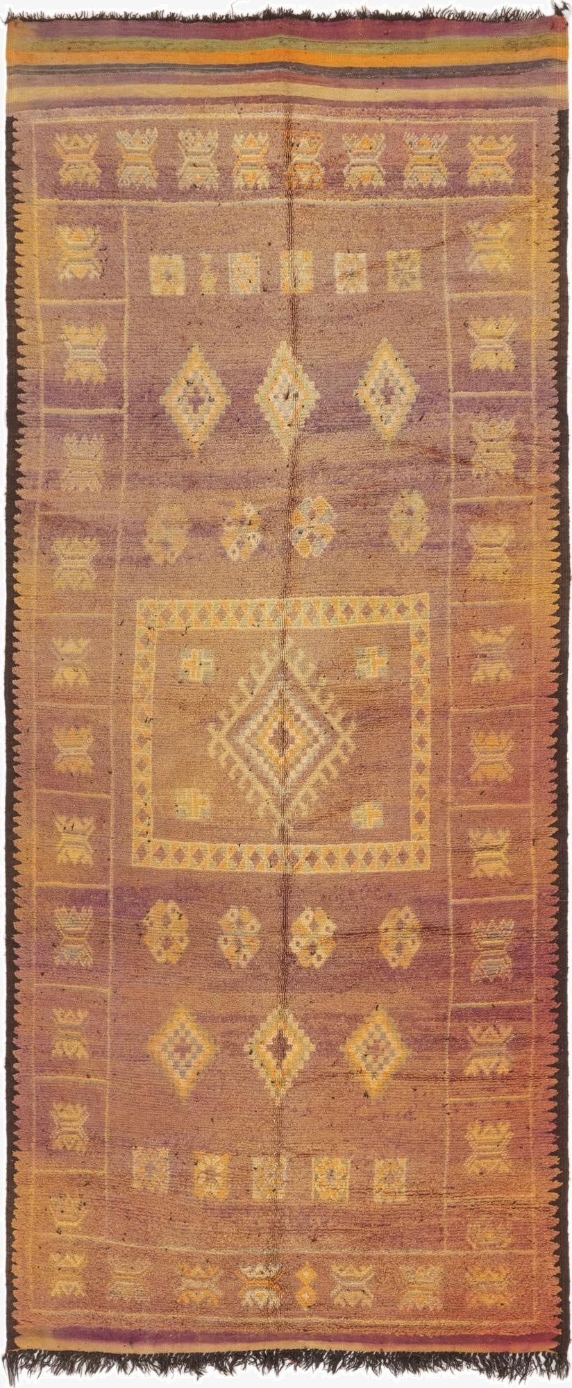  6' 3 x 15' 3  Hand Knotted Moroccan Wool Runner Rug