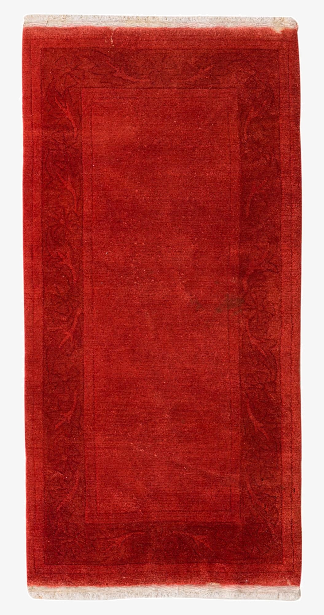  2' 4 x 4' 10  Hand Knotted Nepal Wool Runner Rug