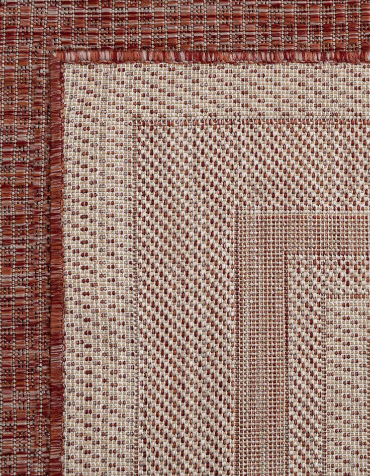 Detail image of  2' x 6'  Washable Border Indoor / Outdoor Runner Rug