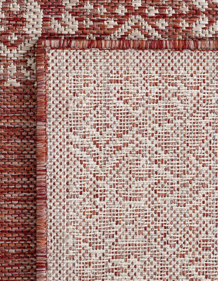 Detail image of  2' x 6'  Washable Border Indoor / Outdoor Runner Rug