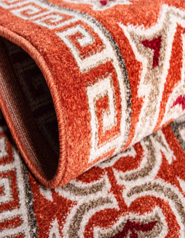 Detail image of  2' x 6'  Washable Botanical Indoor / Outdoor Runner Rug