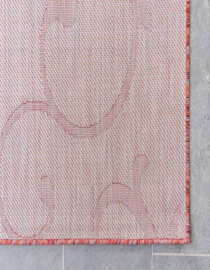 Detail image of  2' x 6'  Washable Botanical Indoor / Outdoor Runner Rug