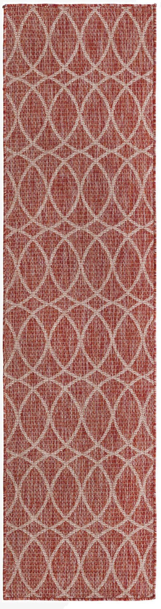  2' x 8'  Washable Lattice Indoor / Outdoor Runner Rug