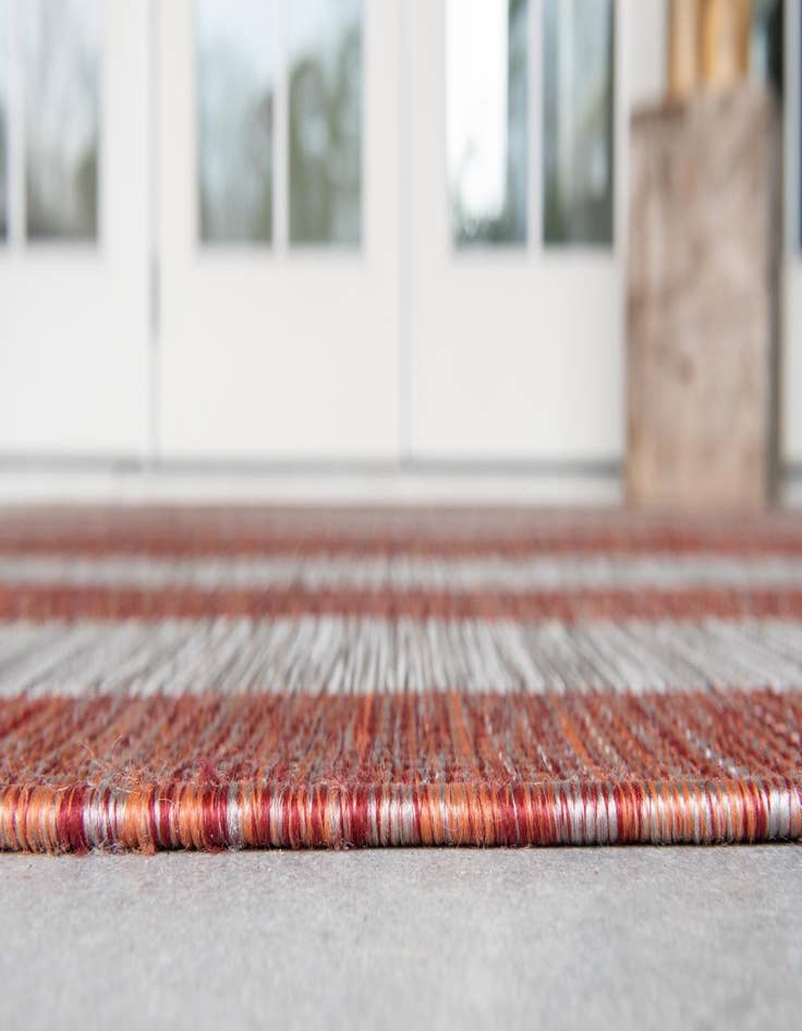 Detail image of  2' x 6'  Washable Ribbon Indoor / Outdoor Runner Rug
