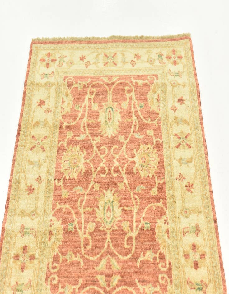 Detail image of 2' 9 x 9' 6 Hand Knotted Peshawar Ziegler Runner Rug