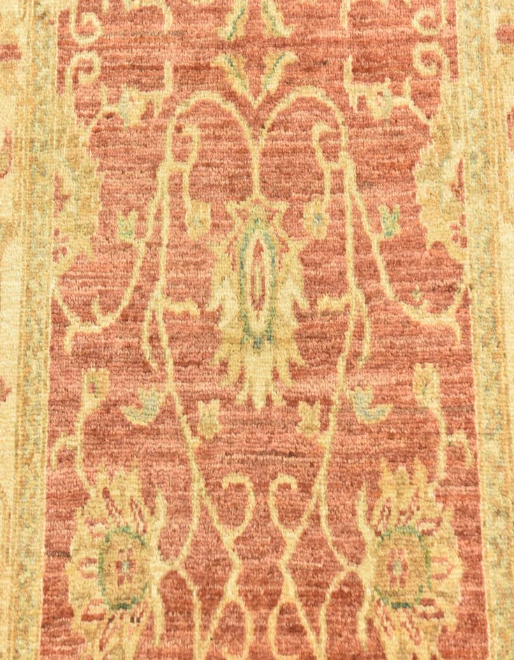 Detail image of 2' 9 x 9' 6 Hand Knotted Peshawar Ziegler Runner Rug