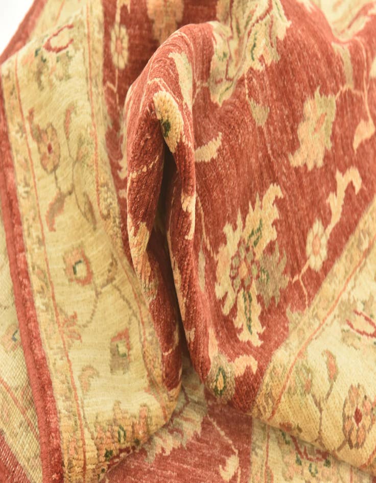 Detail image of  2' 10 x 9' 7  Hand Knotted Peshawar Ziegler Runner Rug