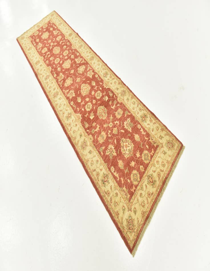 Detail image of  2' 10 x 9' 7  Hand Knotted Peshawar Ziegler Runner Rug