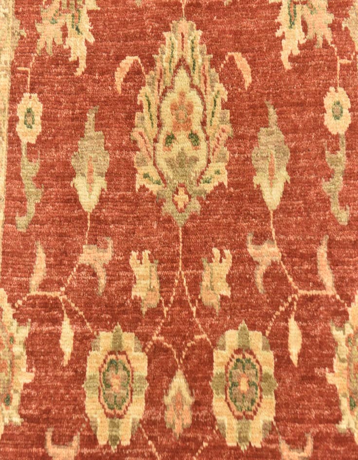 Detail image of  2' 10 x 9' 7  Hand Knotted Peshawar Ziegler Runner Rug
