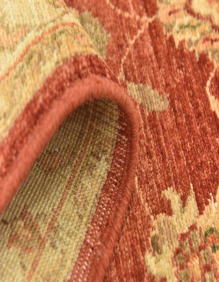 Detail image of  2' 10 x 9' 7  Hand Knotted Peshawar Ziegler Runner Rug