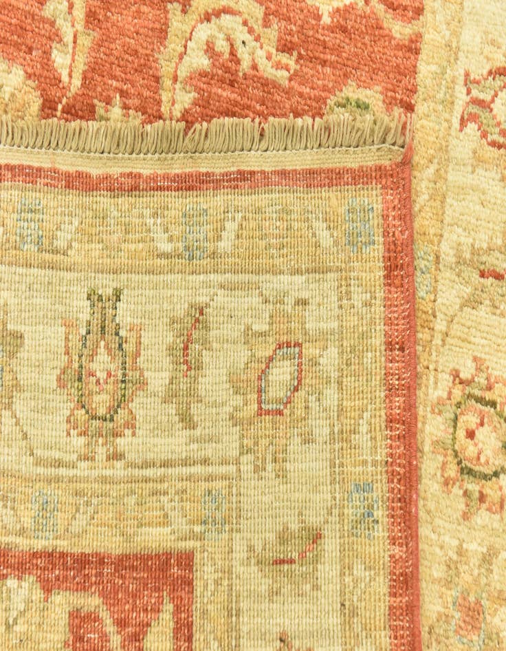 Detail image of  2' 9 x 8'  Hand Knotted Peshawar Ziegler Runner Rug