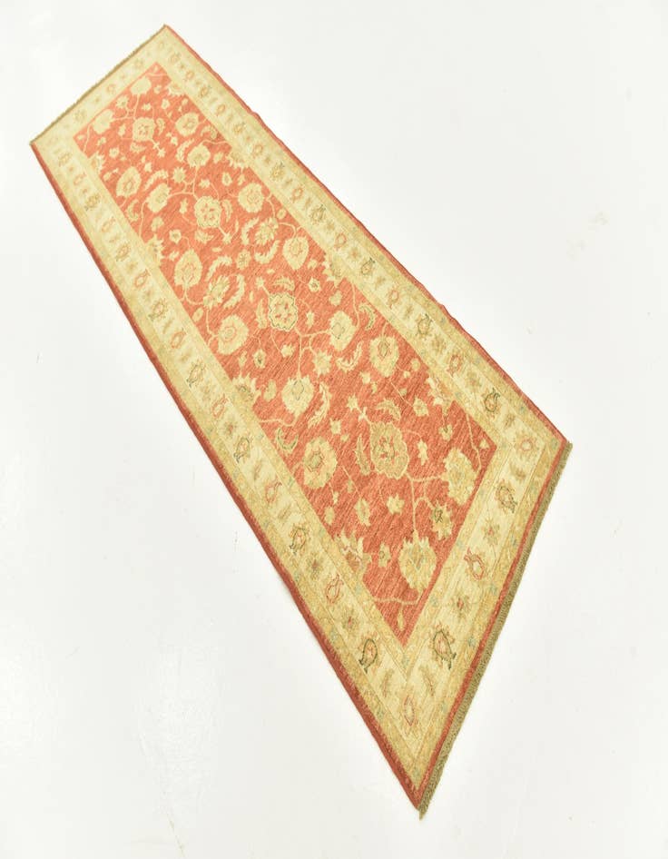 Detail image of  2' 9 x 8'  Hand Knotted Peshawar Ziegler Runner Rug