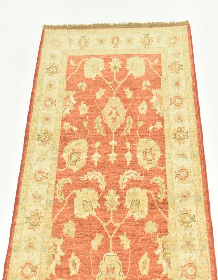 Detail image of  2' 9 x 8'  Hand Knotted Peshawar Ziegler Runner Rug