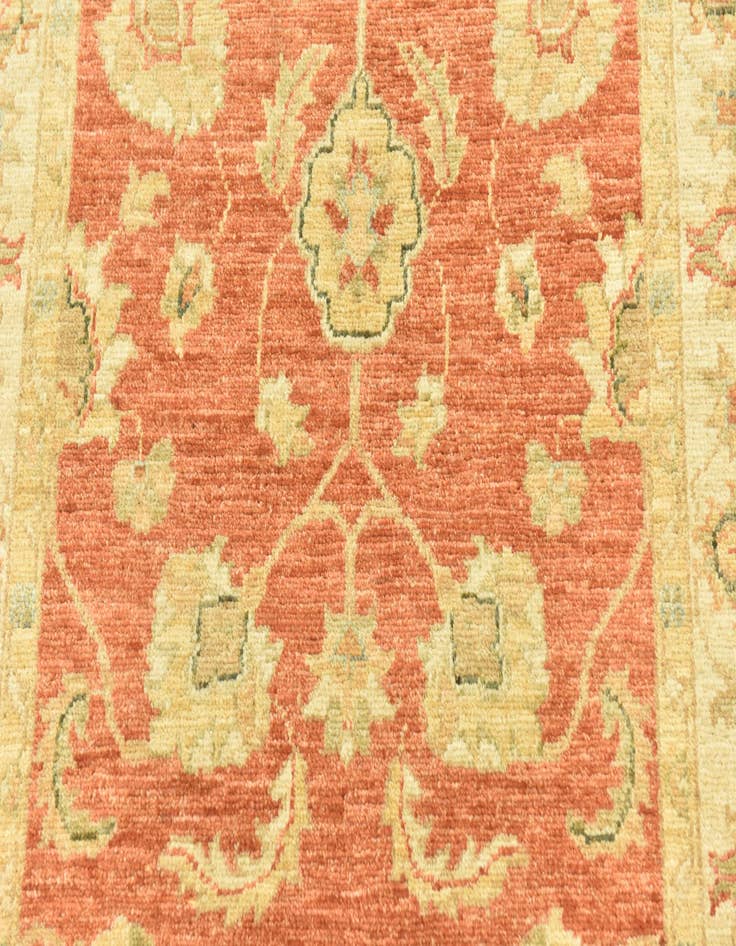 Detail image of  2' 9 x 8'  Hand Knotted Peshawar Ziegler Runner Rug