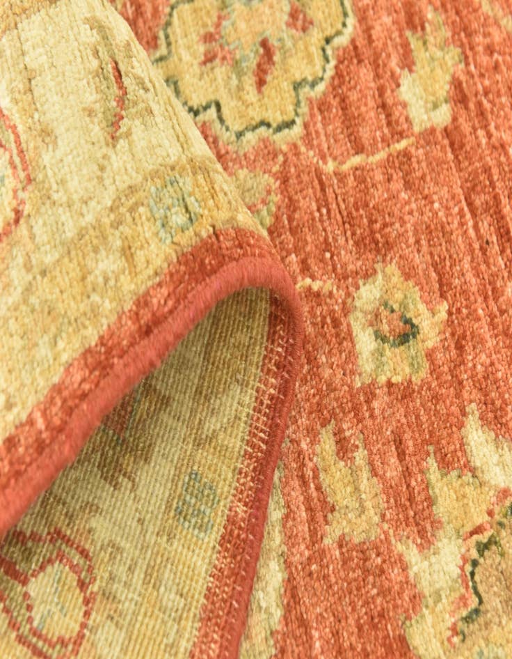 Detail image of  2' 9 x 8'  Hand Knotted Peshawar Ziegler Runner Rug