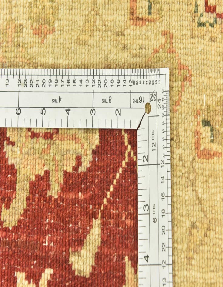 Detail image of  2' 6 x 6' 4  Hand Knotted Peshawar Ziegler Runner Rug