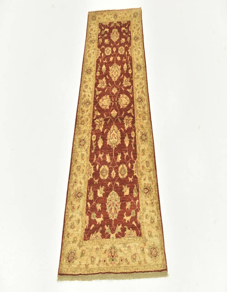 Detail image of  2' 6 x 6' 4  Hand Knotted Peshawar Ziegler Runner Rug