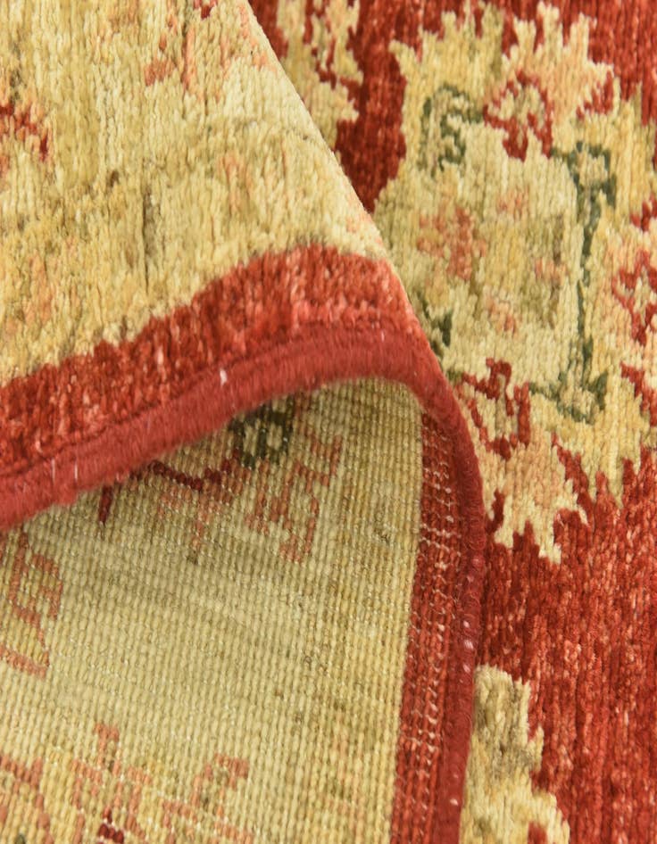 Detail image of  4' x 15' 10  Hand Knotted Peshawar Ziegler Wool Runner Rug