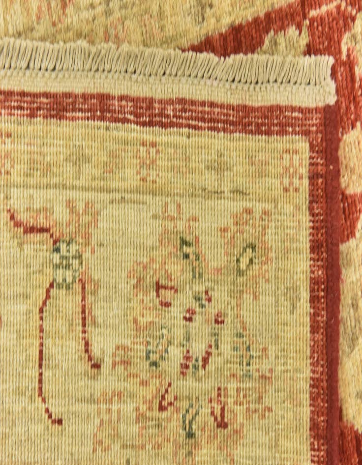 Detail image of  4' x 15' 10  Hand Knotted Peshawar Ziegler Wool Runner Rug