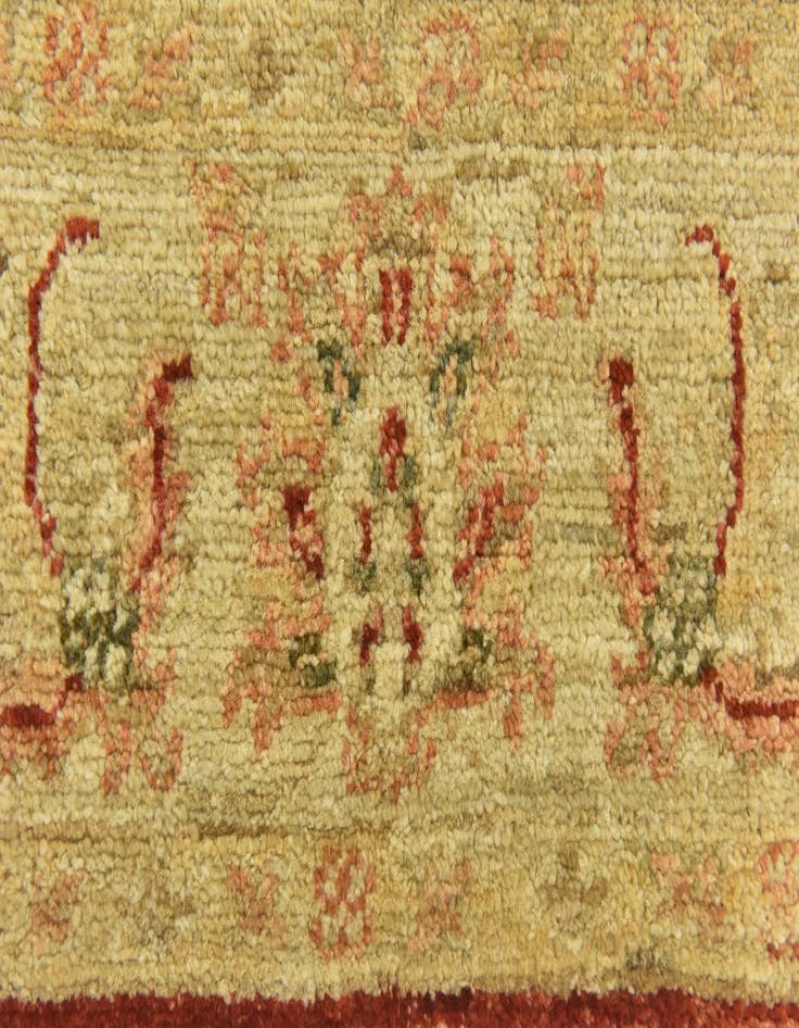 Detail image of  4' x 15' 10  Hand Knotted Peshawar Ziegler Wool Runner Rug