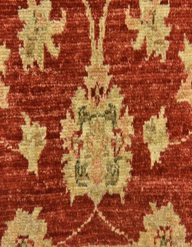 Detail image of  4' x 15' 10  Hand Knotted Peshawar Ziegler Wool Runner Rug