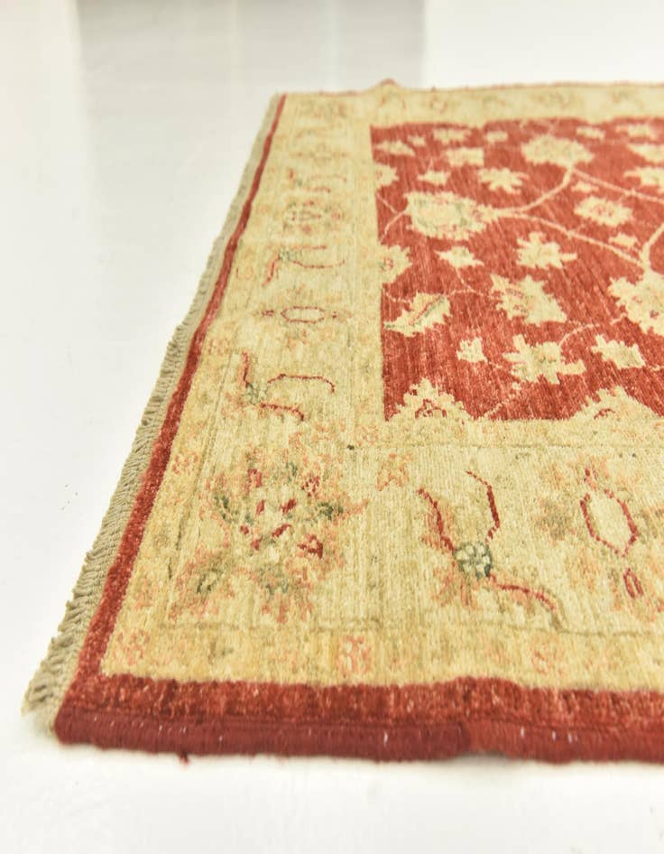 Detail image of  4' x 15' 10  Hand Knotted Peshawar Ziegler Wool Runner Rug