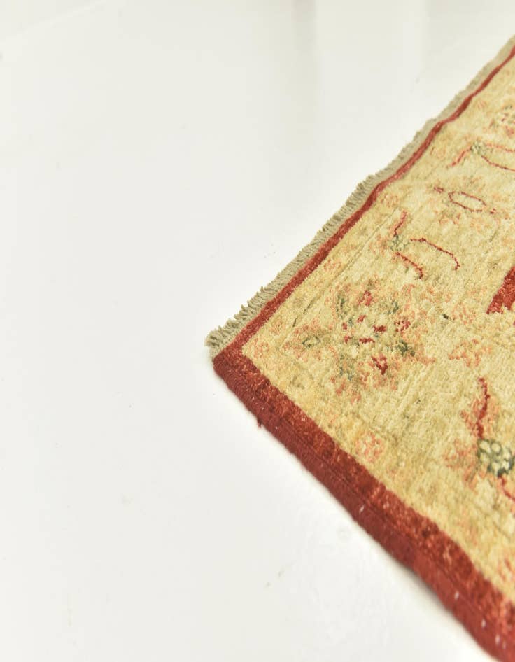 Detail image of  4' x 15' 10  Hand Knotted Peshawar Ziegler Wool Runner Rug